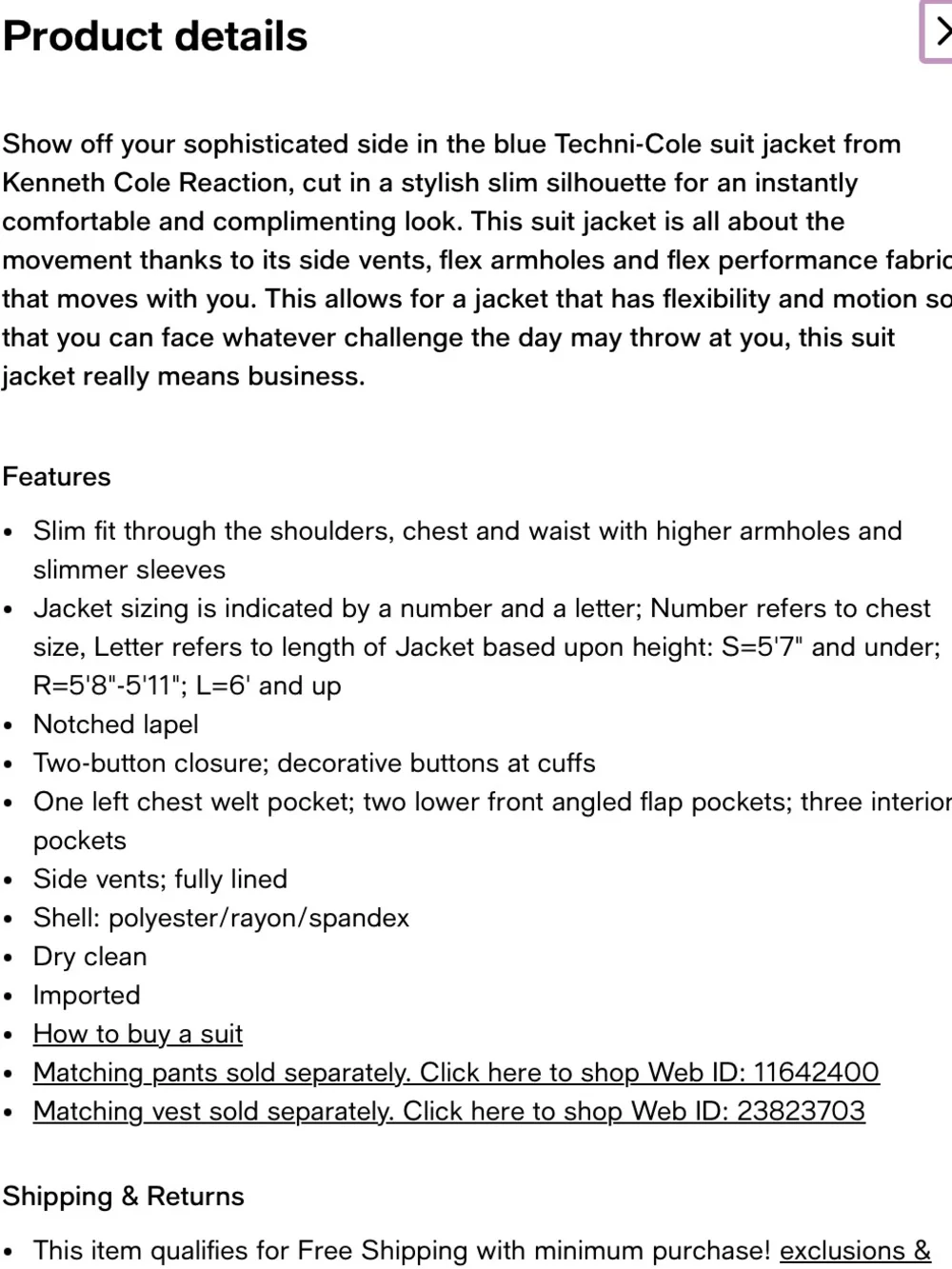 Gray Kenneth Cole Men's Gray Two-Piece Suit - Modern Fit